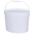 厂家批发椭圆形桶6kg10公斤20L涂料桶五金艺术乳胶漆包装桶 20L 白色(可做热转印/膜内贴)