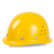 盾守安全帽国标玻璃钢防砸透气工业头盔工地建筑施工抗冲击钢钉黄色