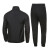 NIKE 耐克春秋新款男子户外运动休闲套装 时尚立领拉链外套长裤黑色T 黑色(请参考尺码表) XL