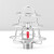 绿消 消防喷淋头架 喷头保护架 支架 消防喷淋洒水头 保护罩 无需拆卸 喷淋防撞罩-电镀三个装