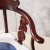 木中央 红木家具 印尼黑酸枝（学名：阔叶黄檀）圈椅三件套围椅 实木情人椅 中式休闲桌椅组合 卧室椅 情人椅三件套