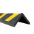 橡胶护角汽车防撞条防撞角护墙角PVC角条加厚车库反光交通警示条停车场护角 120*5*0.5(cm)