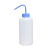 垒固 广口塑料洗瓶大口塑料清洗瓶实验室洗气瓶 500ml（蓝盖）