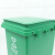 冰禹 BY-7549 分类连体塑料垃圾桶 脚踏脚踩式连体塑料桶垃圾箱 绿色15L厨余垃圾