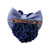 沸耐笙 G-0285 服务员营业厅物业职业头花网兜(10个) 条纹蓝结约11.5*7cm 1件