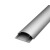 亿箬 YM-098 铝合金线槽 金属防踩线槽 半弧形地板地面穿线用 金属线槽 铝合金线槽 长度1米（5号） 