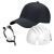 希凡里定制夏季安全帽透气防撞帽便携工厂棒球帽鸭舌短帽檐工作帽可定制 ABS内壳 红色防护帽