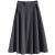 挽巷半身裙女2024夏季新款垂感的高腰中长款西装裙子显瘦a字伞裙气质 黑色 S