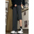 布须曼夏季男款加长裤子高个子直筒cleanfit黑色西裤垂坠感高级感阔腿裤 黑色 L 112-120斤