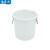 豫震虎 塑料水桶塑料胶桶圆桶酒店厨房清洁桶发酵桶环卫物业垃圾桶 50L水桶不带盖 白色YZH-471