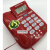 中诺C209电话机电话有线座机大铃声可调夜光按键免电池来显 红色
