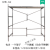 不锈钢折叠脚手架简易脚手架拼接平台脚手架带轮子可移动便携架子 2.5米高1.2长60宽带轮银色 4块