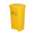 久洁医疗垃圾桶加厚黄色脚踩废弃口罩回收诊所医院用废物桶带盖脚踏款50L