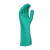代尔塔201802高性能丁腈防化手套 工业耐油耐磨耐酸碱 绿色9.5