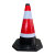 橡胶路锥 反光锥 圆锥 雪糕筒 隔离锥路锥道路施工锥形桶 方锥红白（注意安全）