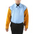 橙央电焊套袖牛皮焊工袖套防烫隔热软皮防护用品装备男加长夏季 松紧款