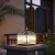 动真格（DongZhenGe）新中式柱头灯铜太阳能室外大门围墙柱子户外防水别墅AA 212条纹款W600*H590