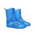 钢米AF023 硅胶底防滑防水鞋套高筒双排扣蓝色34-35码双