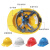 诺瑞斯安 安全帽工地 免费印字 国标V型ABS 建筑工程电力施工劳保工人头盔 加厚V型透气红色