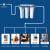 制冰机净水器奶茶店专用饮料机可乐机开水机通用过滤器滤芯商用 三级+接管3+三通1
