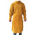 久臻 1010 牛皮耐高温防护服 带袖焊接围裙焊工服 黄色 低领92CM