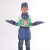 X射线防护服儿童铅衣服铅防护裙铅帽子铅围领铅方巾铅护手 墨绿色 儿童套餐4 M