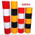 红白黄黑警示桩反光膜电线杆反光贴交通膜电力膜安全柱子反光贴纸 高度1.2米高3红3白1米