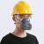 盛世浩瀚猪鼻子口罩 防尘口罩面具透气防粉尘工业灰男打磨可清洗易呼吸面 硅胶口罩2个+100片棉【无】