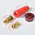 DKJ70-95欧式电焊机快速接头500型电焊机龙头线快速插头插座 嘉博森 DKJ70-95一套(插头+插座)(红色)