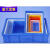 定制零件盒物料盒收纳盒配件箱塑料盒胶框五金工具盒长方形带盖周转箱 3#白色520*350*150