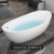 亚克力无缝独立式家用浴缸小户型民宿浴盆 空缸【含下水配件】 1.4M