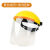 电焊面罩 防护面罩 头戴式焊帽 焊工面罩面屏 打磨防飞溅二保氩 【升级加厚】黄顶-白屏