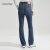 Calvin KleinCK Jeans24春季新款女士莱赛尔混纺高腰合体微喇牛仔 1A4-牛仔深蓝 25