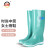 上海牌雨鞋女士高筒舒适PVC耐磨防滑防汛劳保工业防护耐腐蚀耐酸碱食品加工鞋SH333 绿色 39