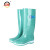 上海牌雨鞋女士高筒舒适PVC耐磨防滑防汛劳保工业防护耐腐蚀耐酸碱食品加工鞋SH333 绿色 39