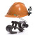 ABDT安全帽消防手电筒夹头盔头灯支架安全帽侧灯卡扣夹子安全帽固定卡 韩式头盔专用25-27mm