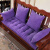 杨导红实木沙发垫冬季加厚防滑坐垫木头老式沙发中式三人座飘窗垫订做 紫色 抱枕含芯55*55cm一只