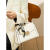 CENTURY KUDOS品牌轻奢中年女士包包2024新款轻奢鳄鱼纹妈妈包大气通勤手提包礼 米白色 送丝巾+礼袋