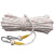 户外绳钢丝芯绳子高空作业空调捆绑绳耐磨防护绳保险绳 12毫米5米送双钩手套