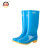 上海牌女士高筒雨靴 防滑耐磨雨鞋防水鞋 时尚舒适PVC/EVA雨鞋 户外防水防滑雨靴 SH301 蓝色 40