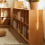 美型美酷 实木矮柜书架储物柜组合学生书柜置物架落地简约地柜多层书柜 原木色172cm长(标配后背板)