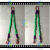 OIMG吊装带起重吊带吊钩勾吊具吊绳吊装神器工业行车组合2/4叉腿索具 2吨1.5米2腿