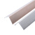 钛铝合金护角条护墙角保护条墙角贴免打孔包边条护角线防撞墙边条定制 磨砂亮银(宽40mm) 1.2m