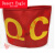 现货QC QA红袖标袖章定做安全员袖章斜纹面料网印圆形袖套可 IPQC