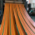 定制黄色帆布平胶带橡胶提升带工业传送带耐磨输送带机器传动带平皮带 8cm宽(每米)