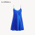 LA PERLA女士睡衣SILK性感真丝吊带短款睡裙 N015蓝色 1/S