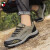 西域骆驼（VANCAMEL）男鞋户外登山鞋男网鞋男透气防水防滑徒步鞋旅游鞋 14088黑色 38