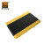 爱柯部落 双层耐磨型警示防滑地垫 防滑垫 PVC抗疲劳脚垫 黄黑色 1.2×6m×16.5mm 可定制