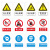 反光警示标识贴定制 安全标识牌小心有电警告PVC贴纸反光膜提示牌 警示标识贴353mm×70mm