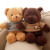 久耀黄油小熊玩偶 泰迪熊公仔毛绒玩具睡觉抱枕儿童女生生日礼物 红色卫衣熊 40里米